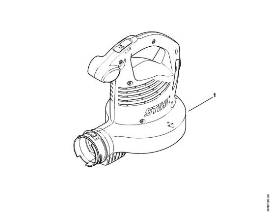 Sopladores eléctricos (BE, BGE) BGE 71 Níºmero de máquinaÂ  de la marca Stihl